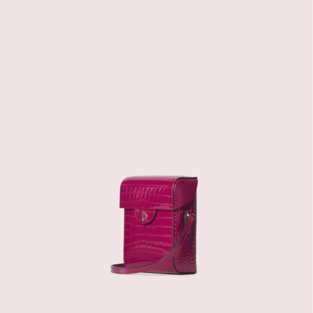 Kate Spade Croc-Embossed Leather Camera - Picture 2 of 5